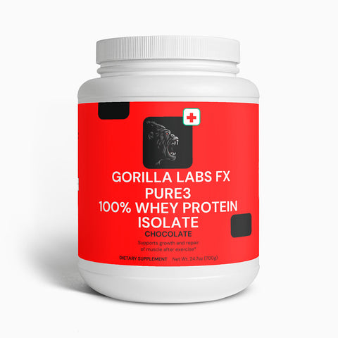 Gorilla Labs FX Pure3 100% Whey Protein Isolate (Chocolate)