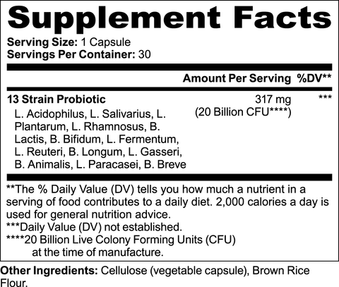 Gorilla Labs FX Probiotic 20 Billion