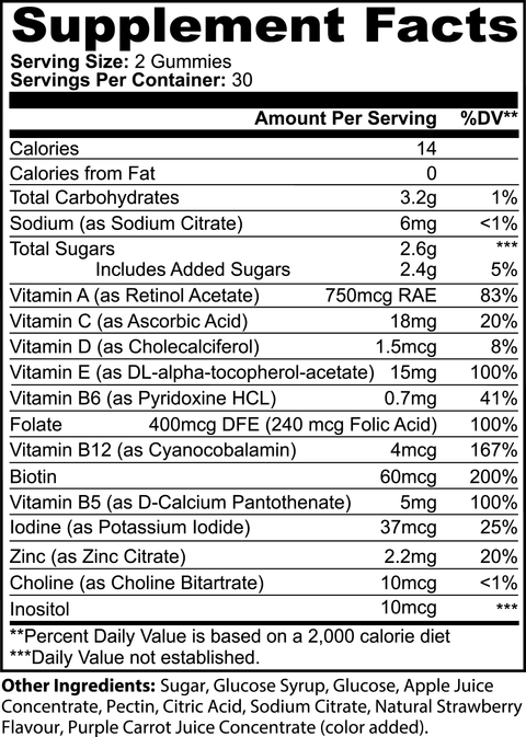 Gorilla Labs FX Multivitamin Bear Gummies (Adult)