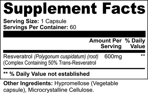 Gorilla Labs FX Resveratrol 50% 600mg