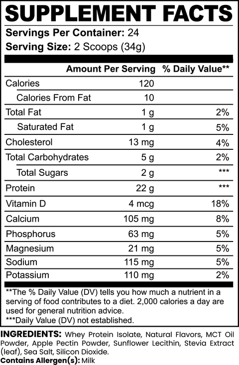 Gorilla Labs FX Advanced 100% Whey Protein Isolate (Vanilla)