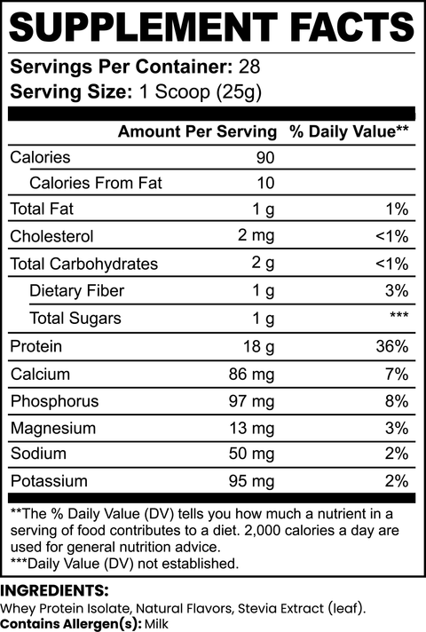 Gorilla Labs FX Pure3 100% Whey Protein Isolate (Chocolate)